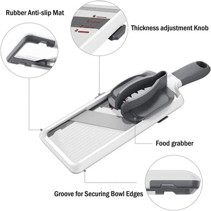 Multifunctional Vegetable Chopper, 1 Count Adjustable Stainless Steel Blade Vegetable Cutter, Fruit & Vegetable Slicer, Kitchen Utensil and Gadget, Vegetable Cutting Slicer, Kitchen Gadgets #GLOBAL PICKS